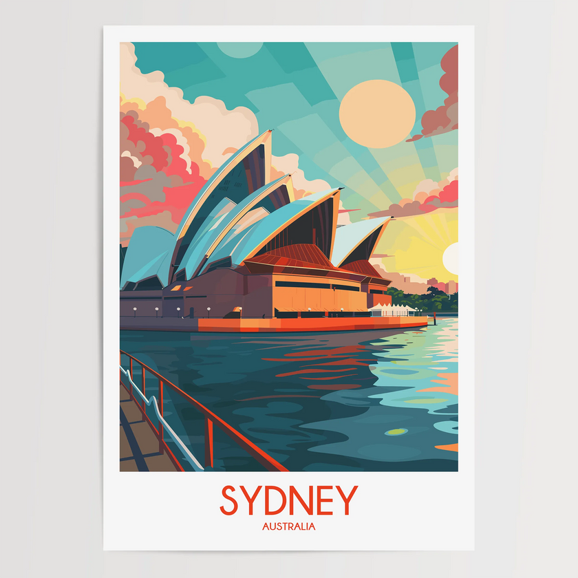 Sydney Vintage Style Print