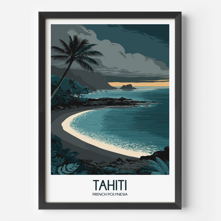 Tahiti Minimalist Wall Art
