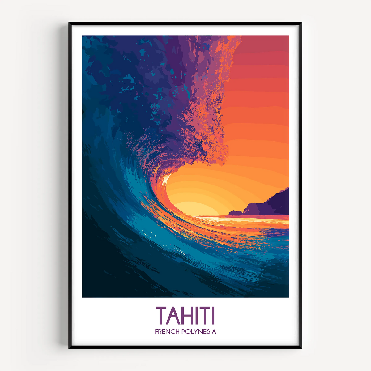 Tahiti Minimalist Wall Art