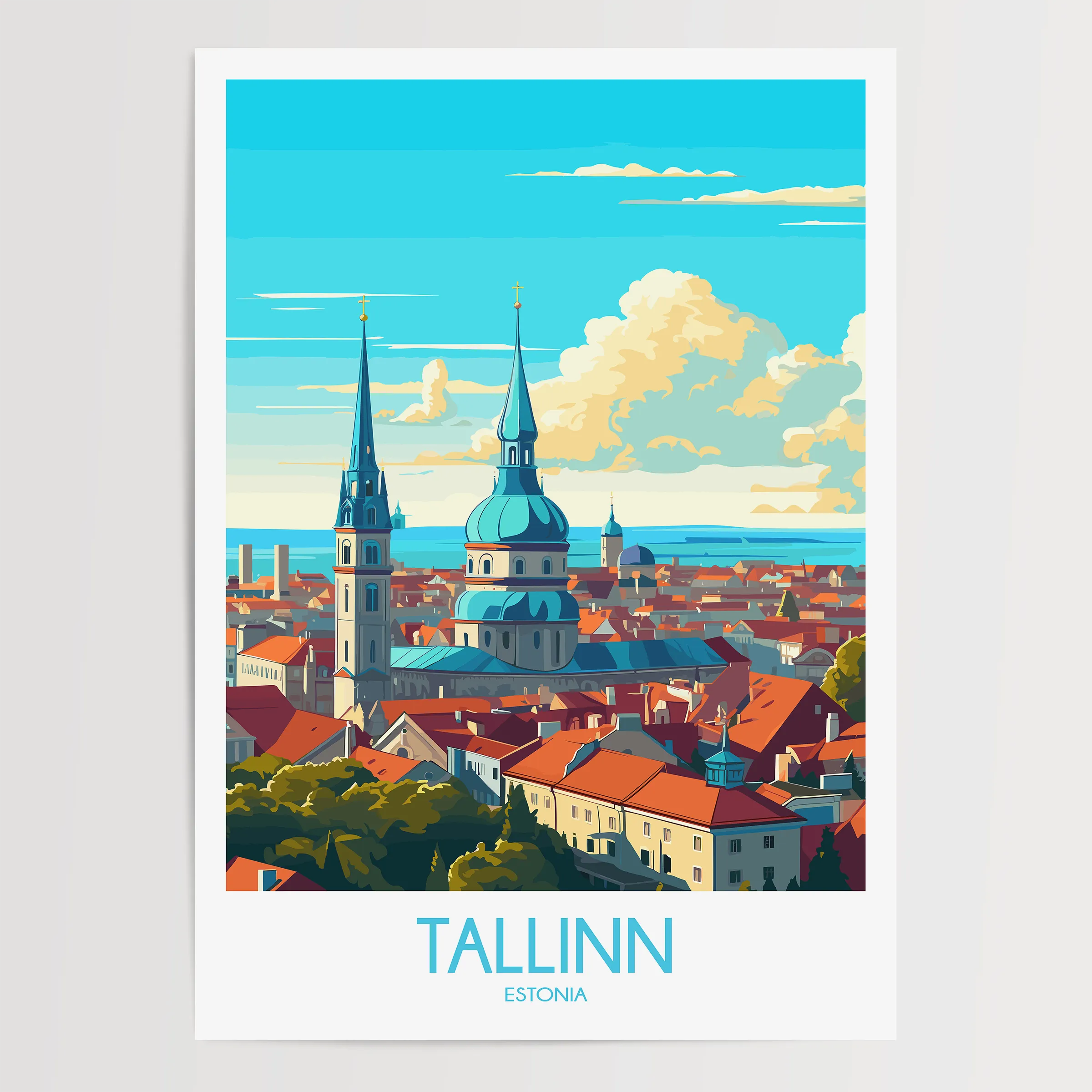 Tallinn Minimalist Wall Art