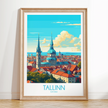 Tallinn Modern Travel Poster