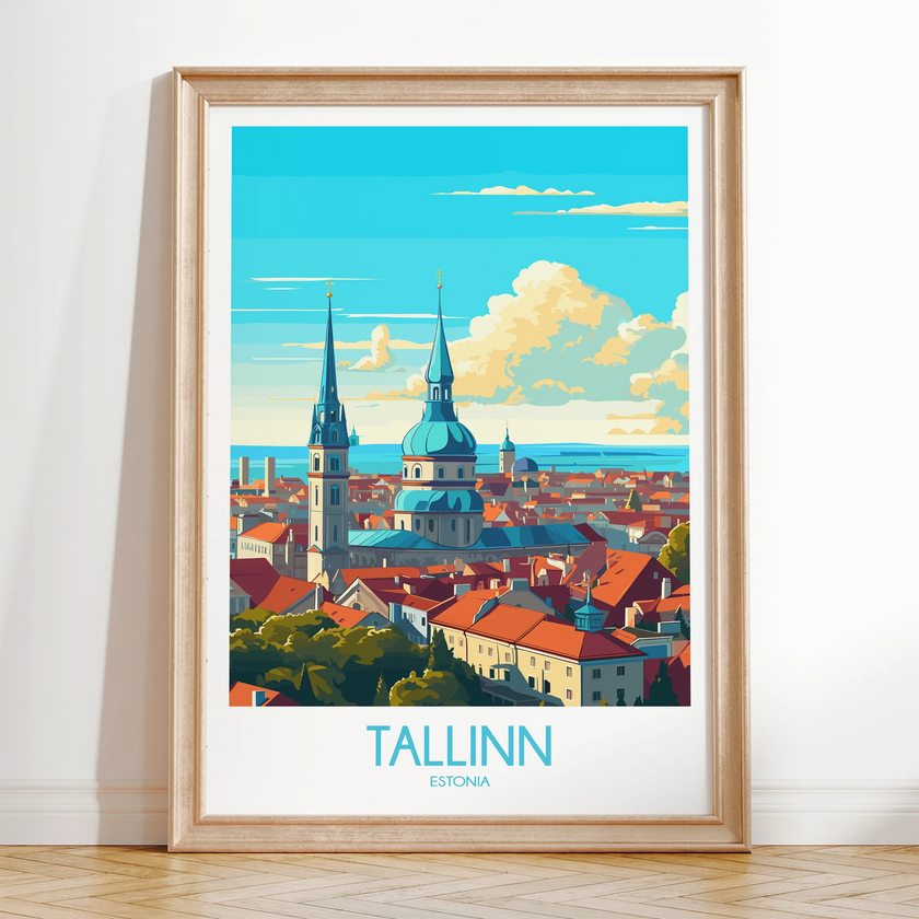 Tallinn Modern Travel Poster