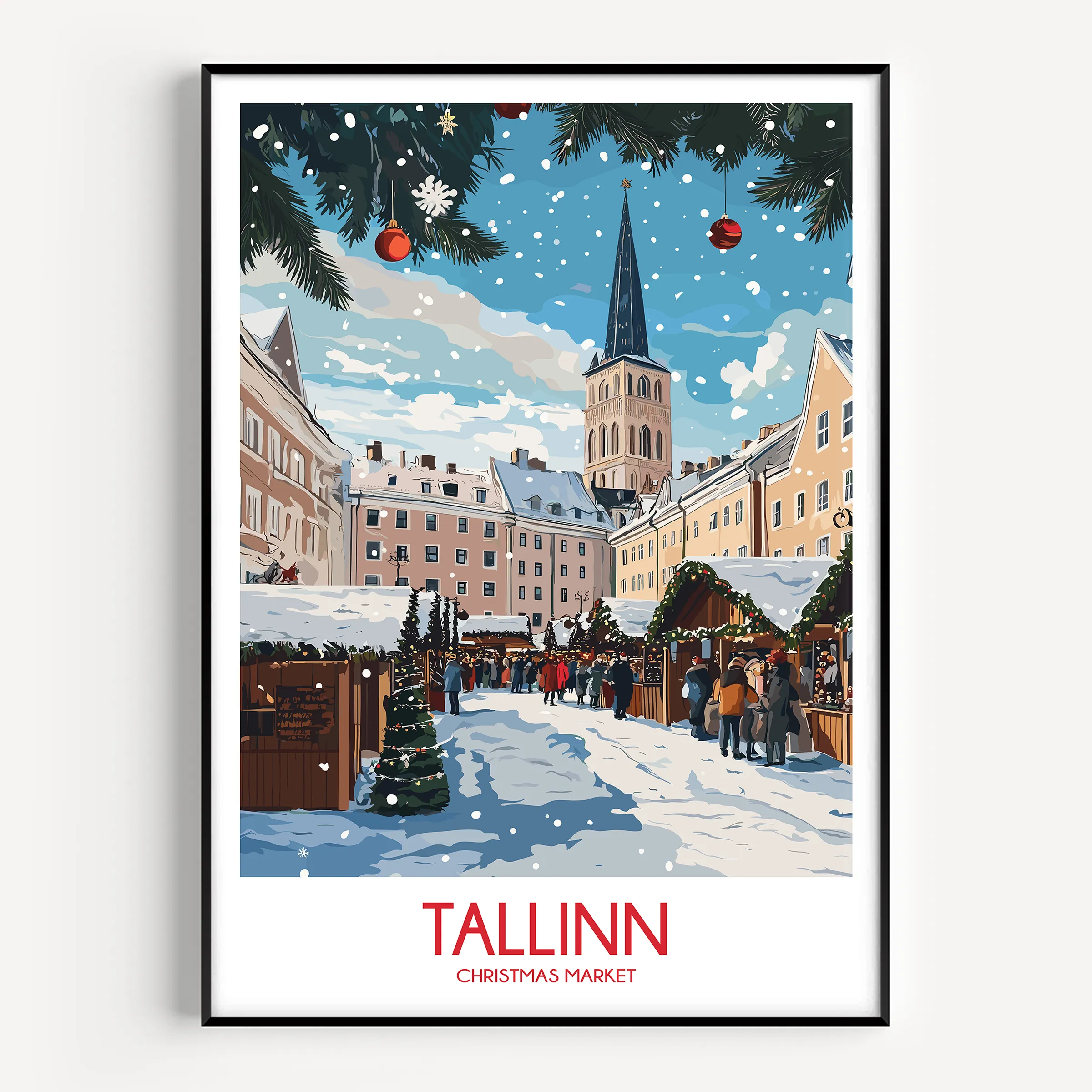 Tallinn Modern Travel Poster