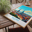 Tallinn Retro Travel Illustration