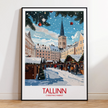 Tallinn Souvenir Poster Print