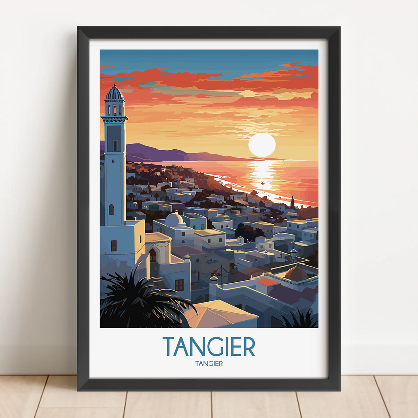 Tangier Modern Travel Poster