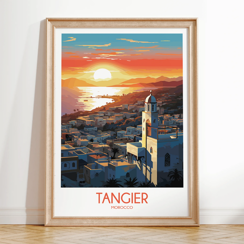 Tangier Retro Travel Illustration