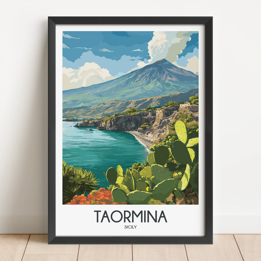 Taormina Vintage Style Print