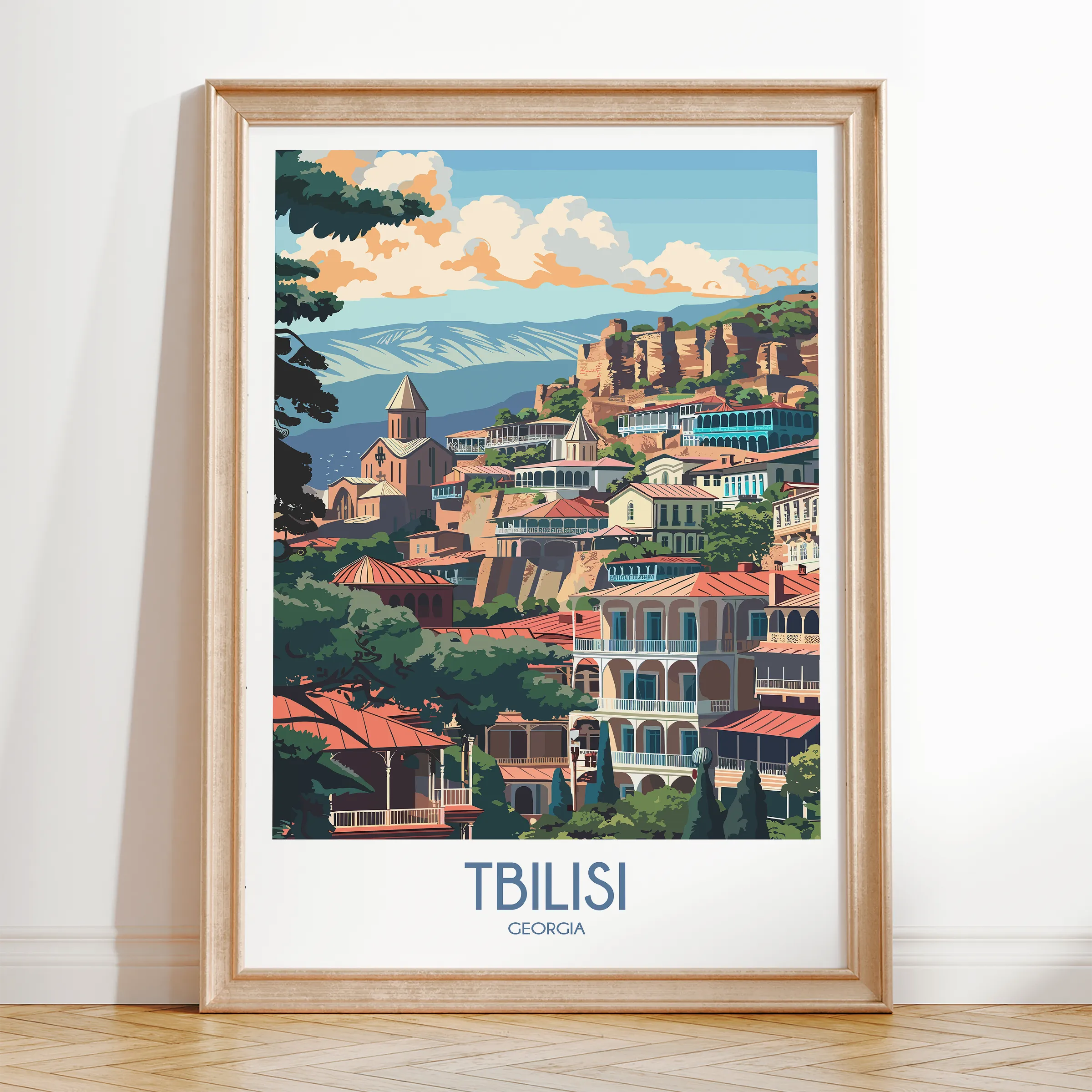 Tbilisi Minimalist Wall Art