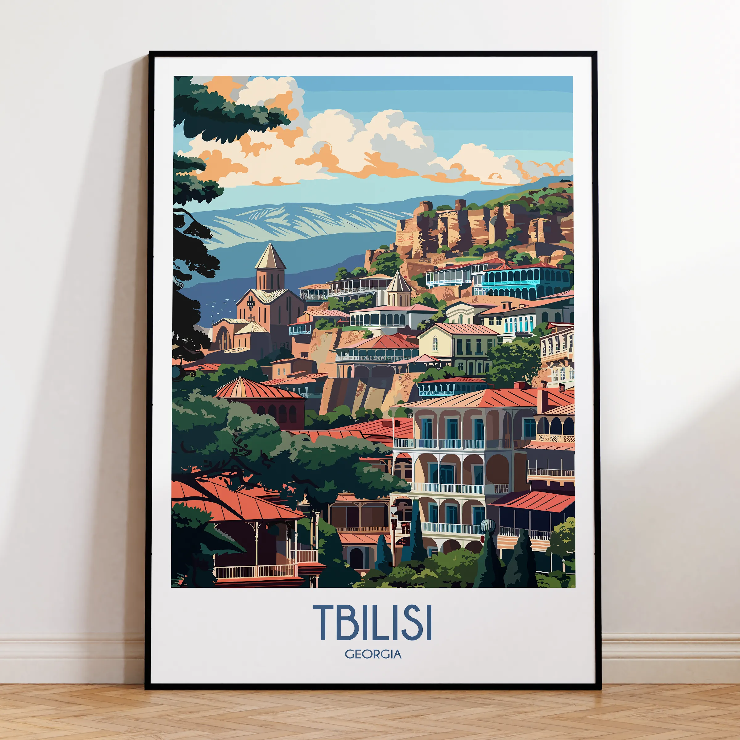 Tbilisi Souvenir Poster Print