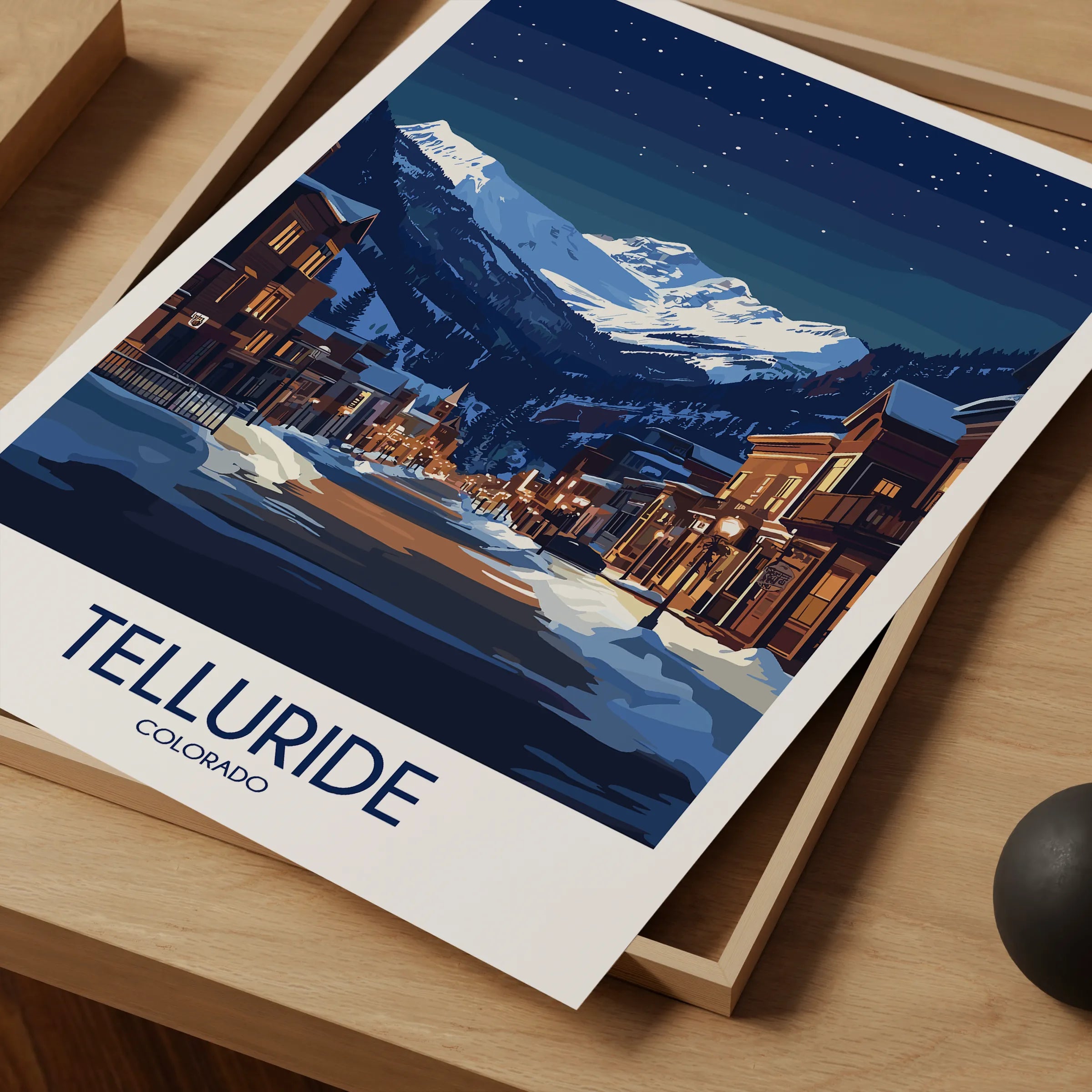 Telluride Modern Travel Poster