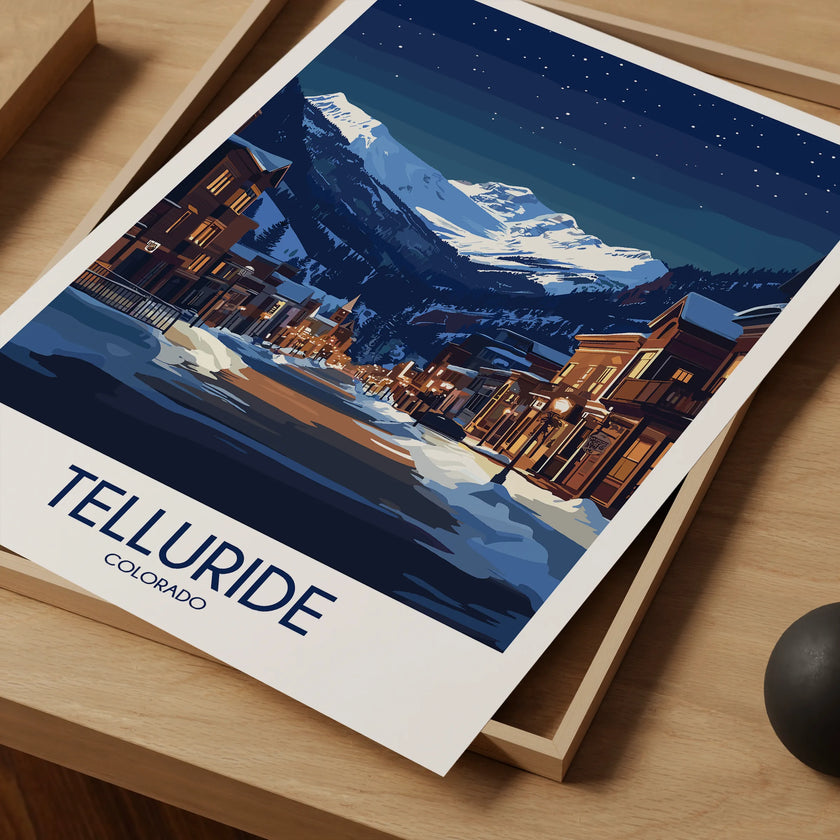 Telluride Modern Travel Poster