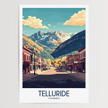 Telluride Modern Travel Poster