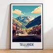 Telluride Vintage Style Print