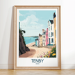 Tenby Modern Travel Poster