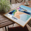 Tenby Retro Travel Illustration