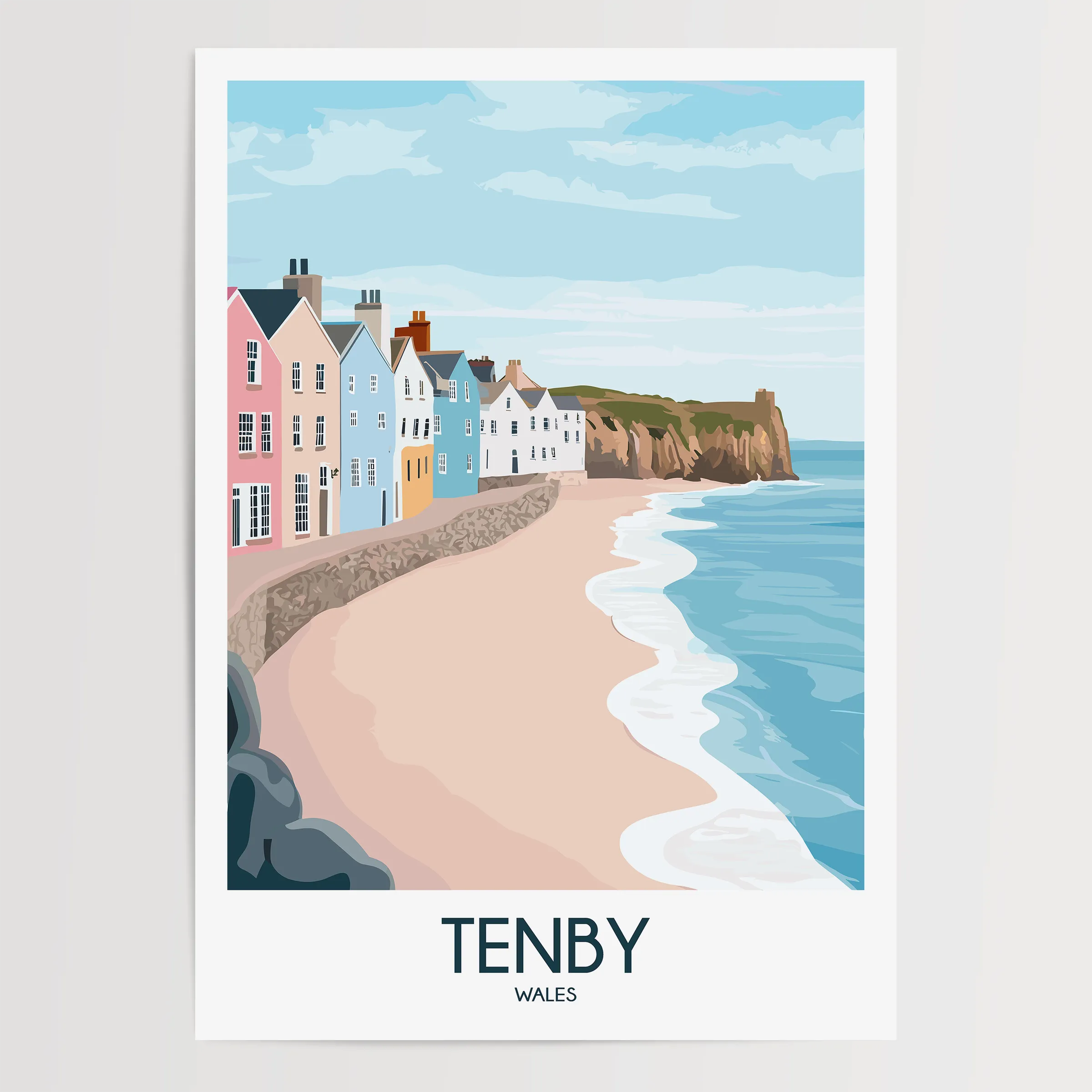Tenby Scenic Landscape Art