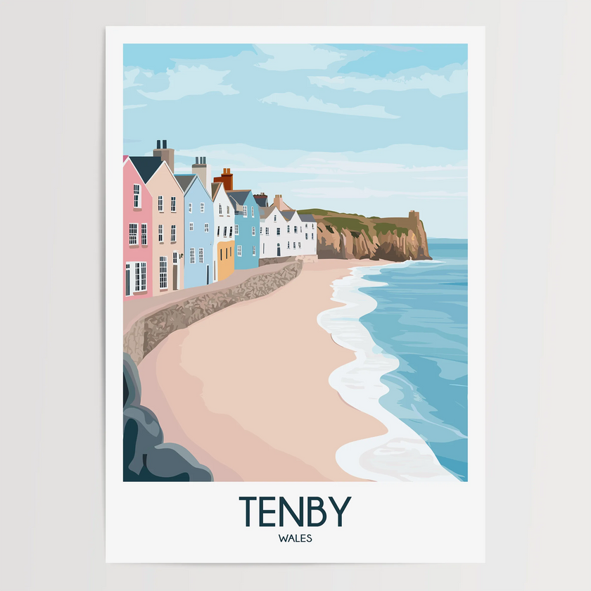Tenby Scenic Landscape Art