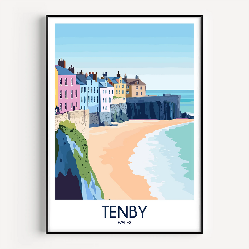 Tenby Scenic Landscape Art