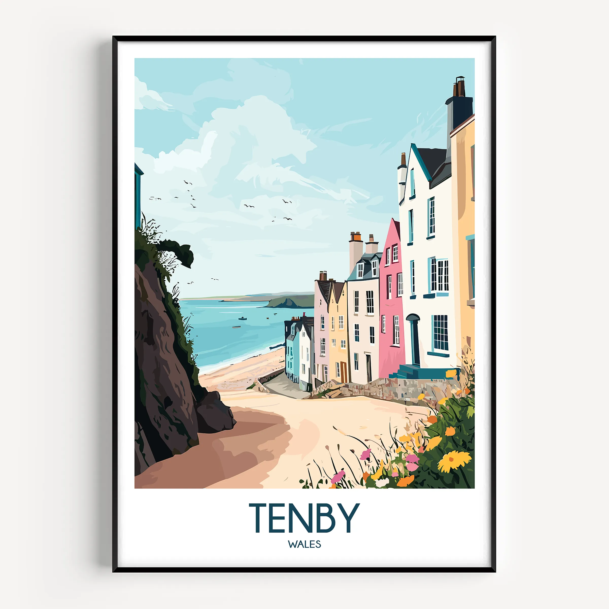 Tenby Scenic Landscape Art