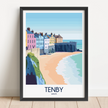 Tenby Souvenir Poster Print