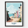 Tenby Souvenir Poster Print