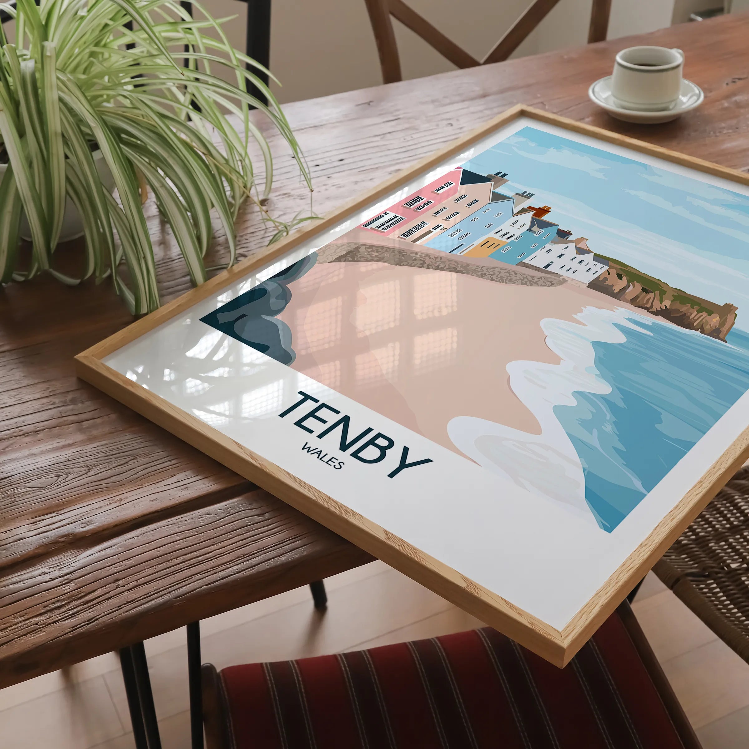 Tenby Vintage Style Print