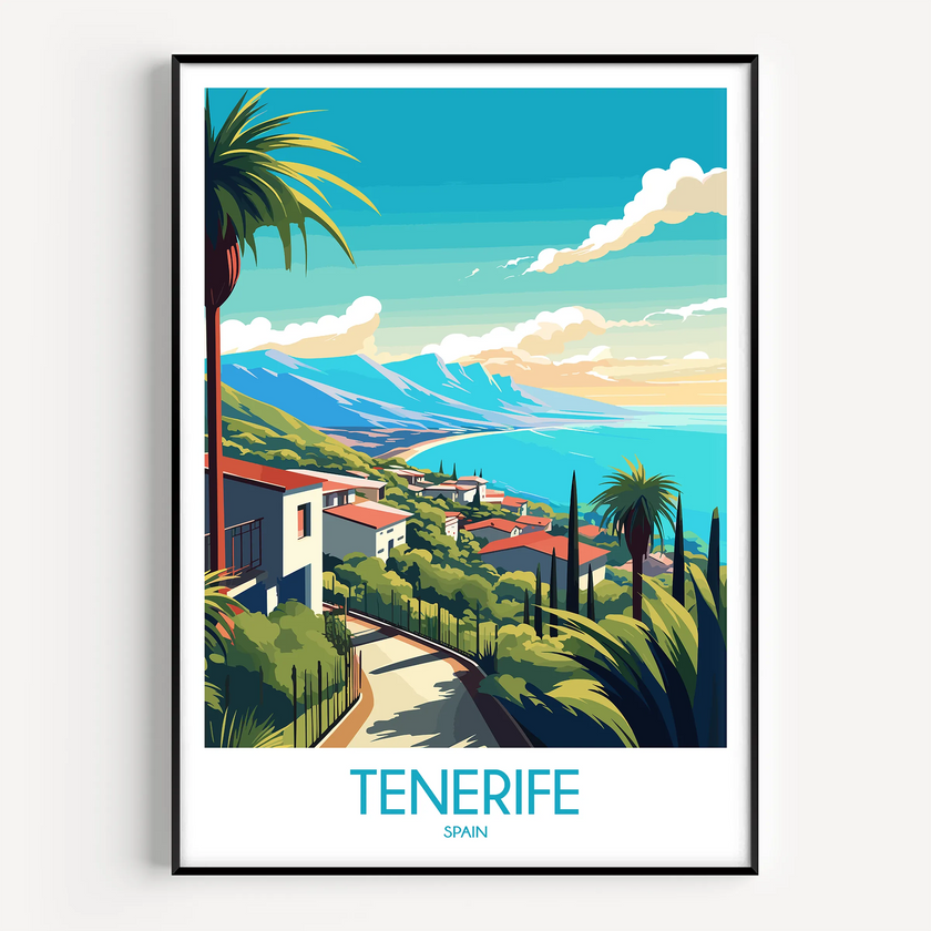 Tenerife Vintage Style Print