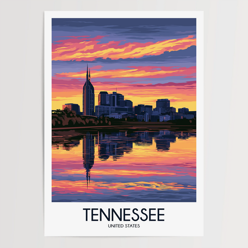 Tennessee Vintage Style Print