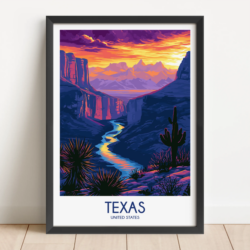 Texas Scenic Landscape Art