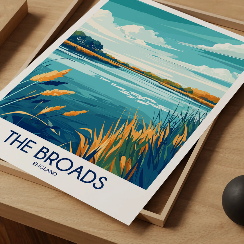 The Broads Souvenir Poster Print