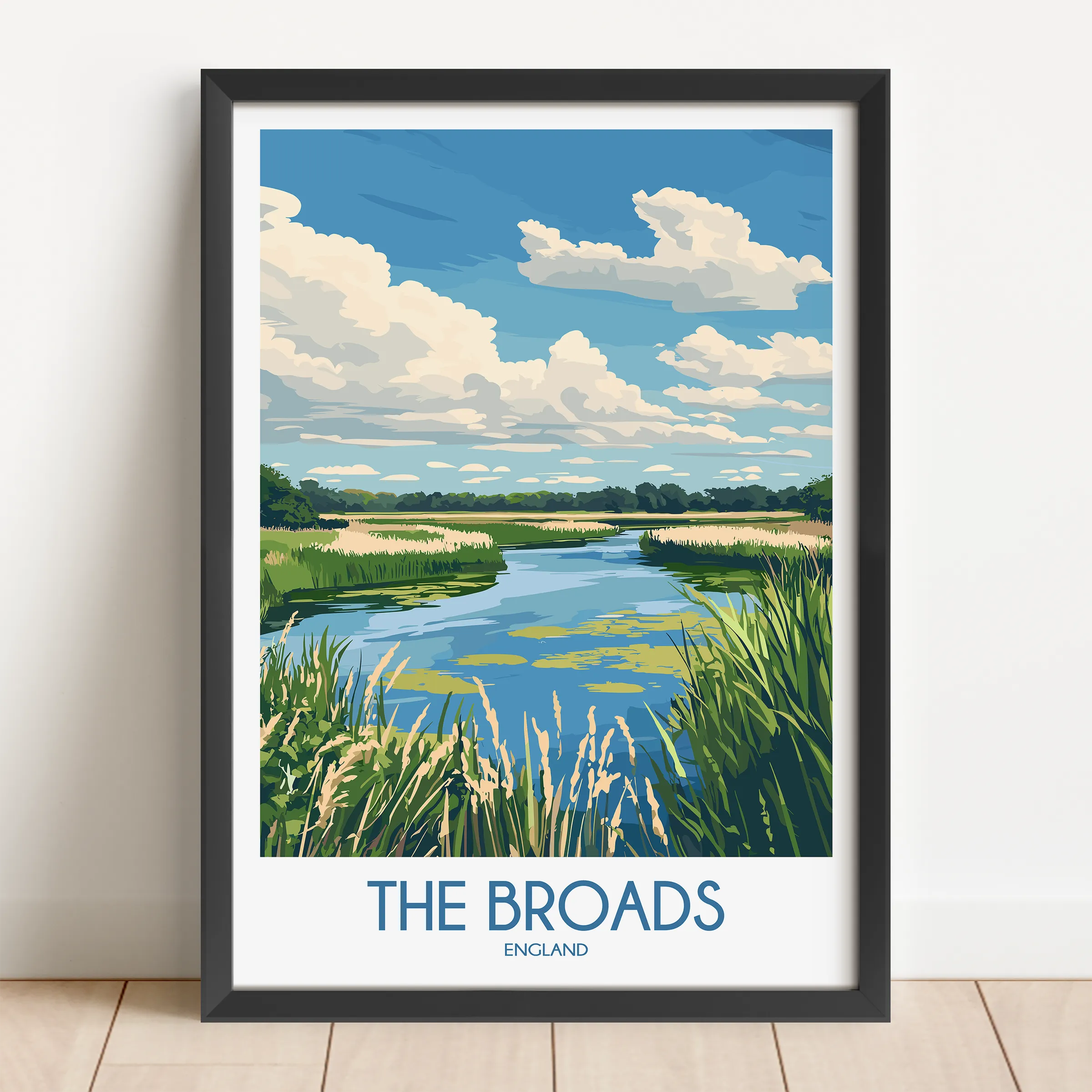 The Broads Souvenir Poster Print
