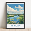 The Broads Souvenir Poster Print