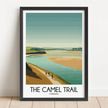 The Camel Trail Retro Travel Illustration