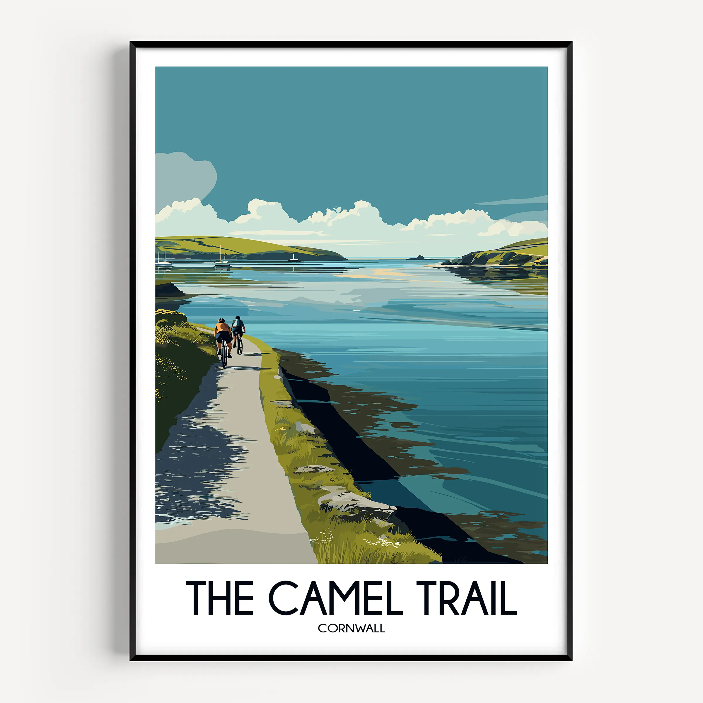 The Camel Trail Retro Travel Illustration
