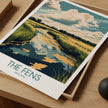 The Fens Retro Travel Illustration