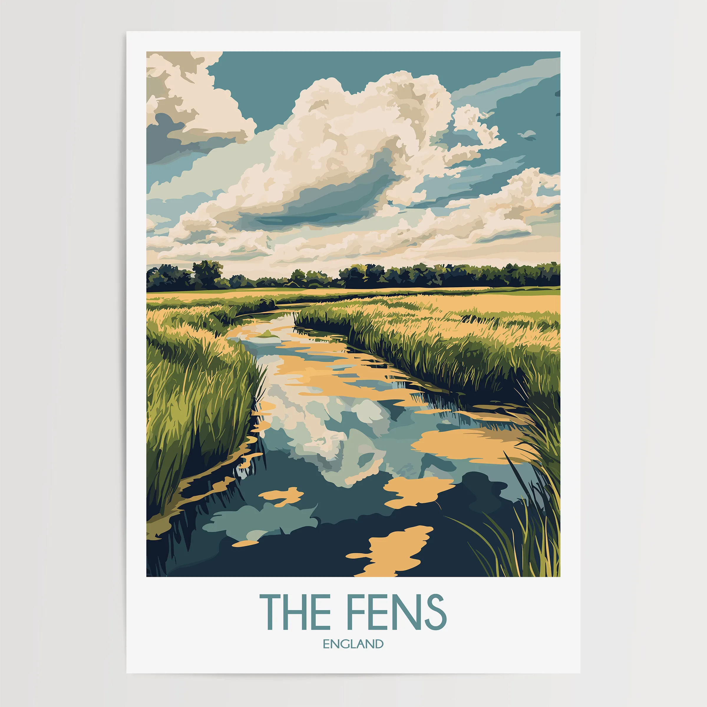 The Fens Scenic Landscape Art