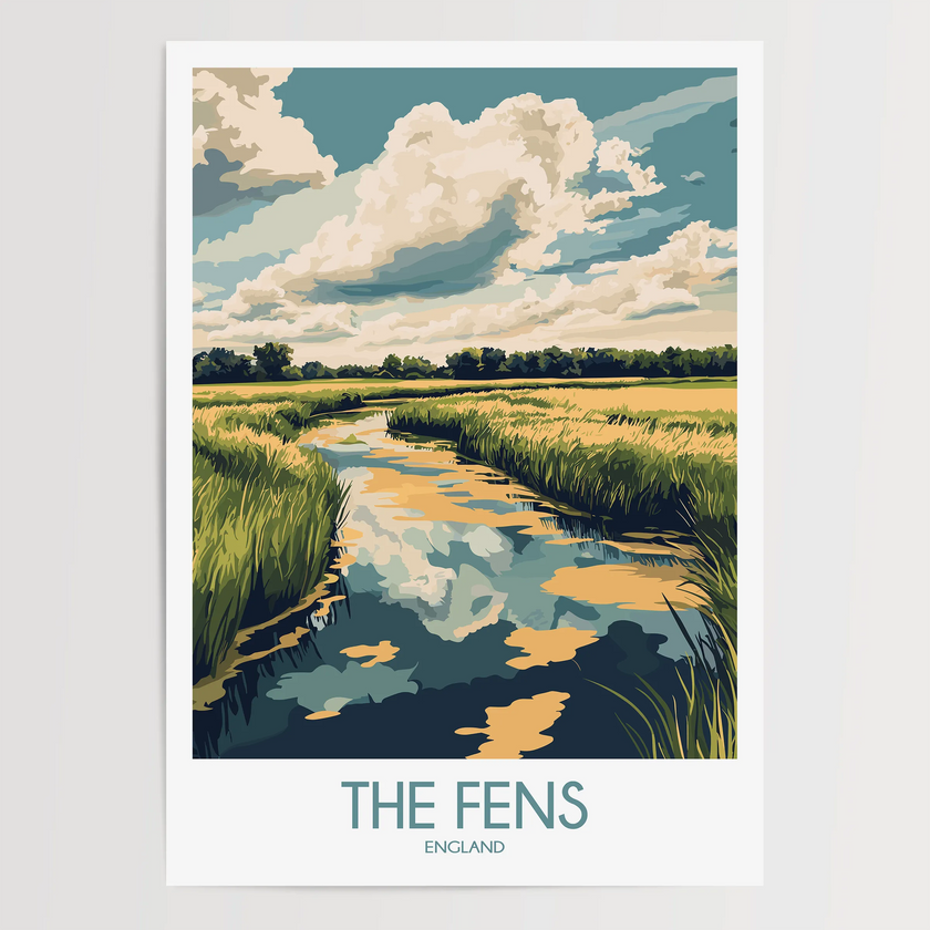 The Fens Scenic Landscape Art