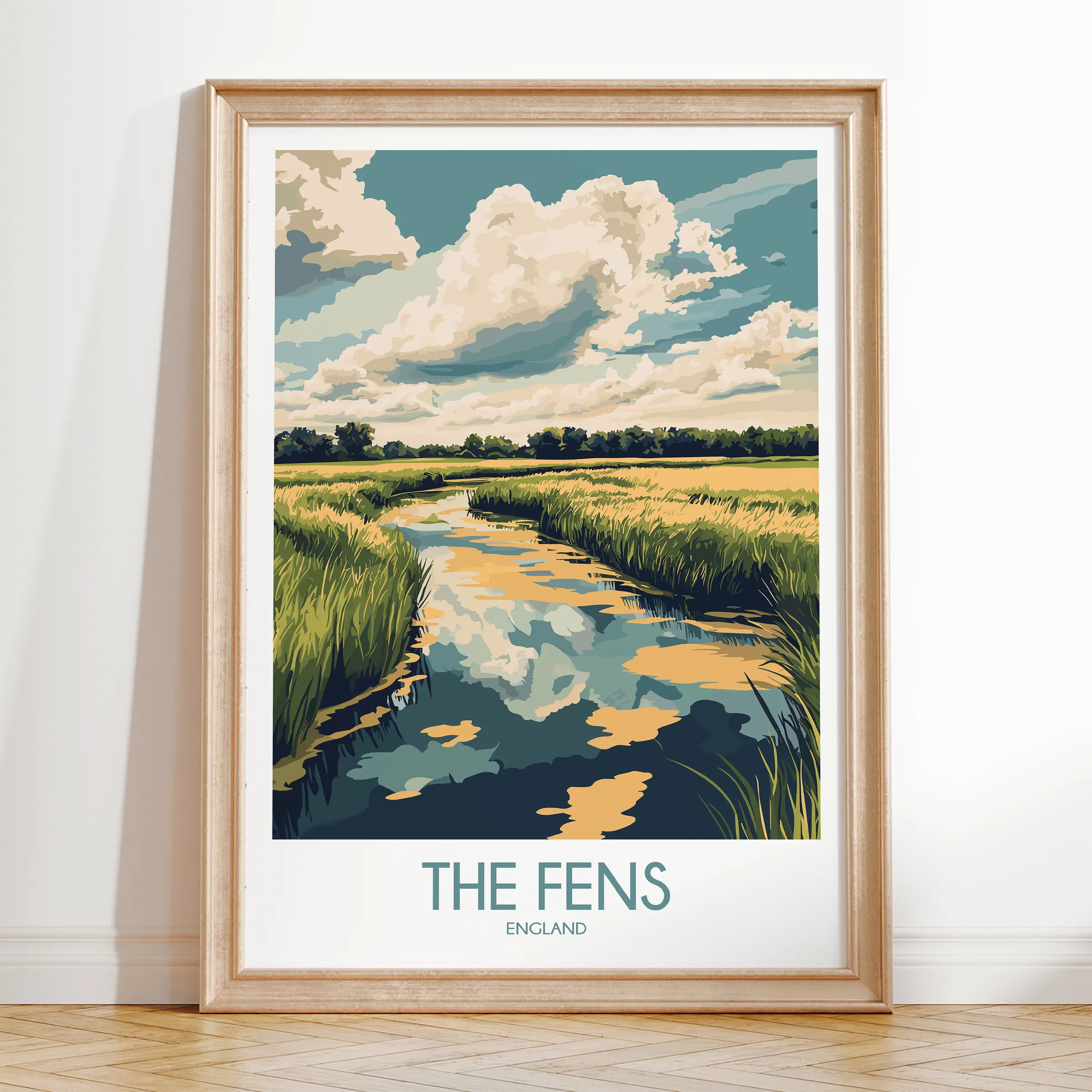 The Fens Souvenir Poster Print