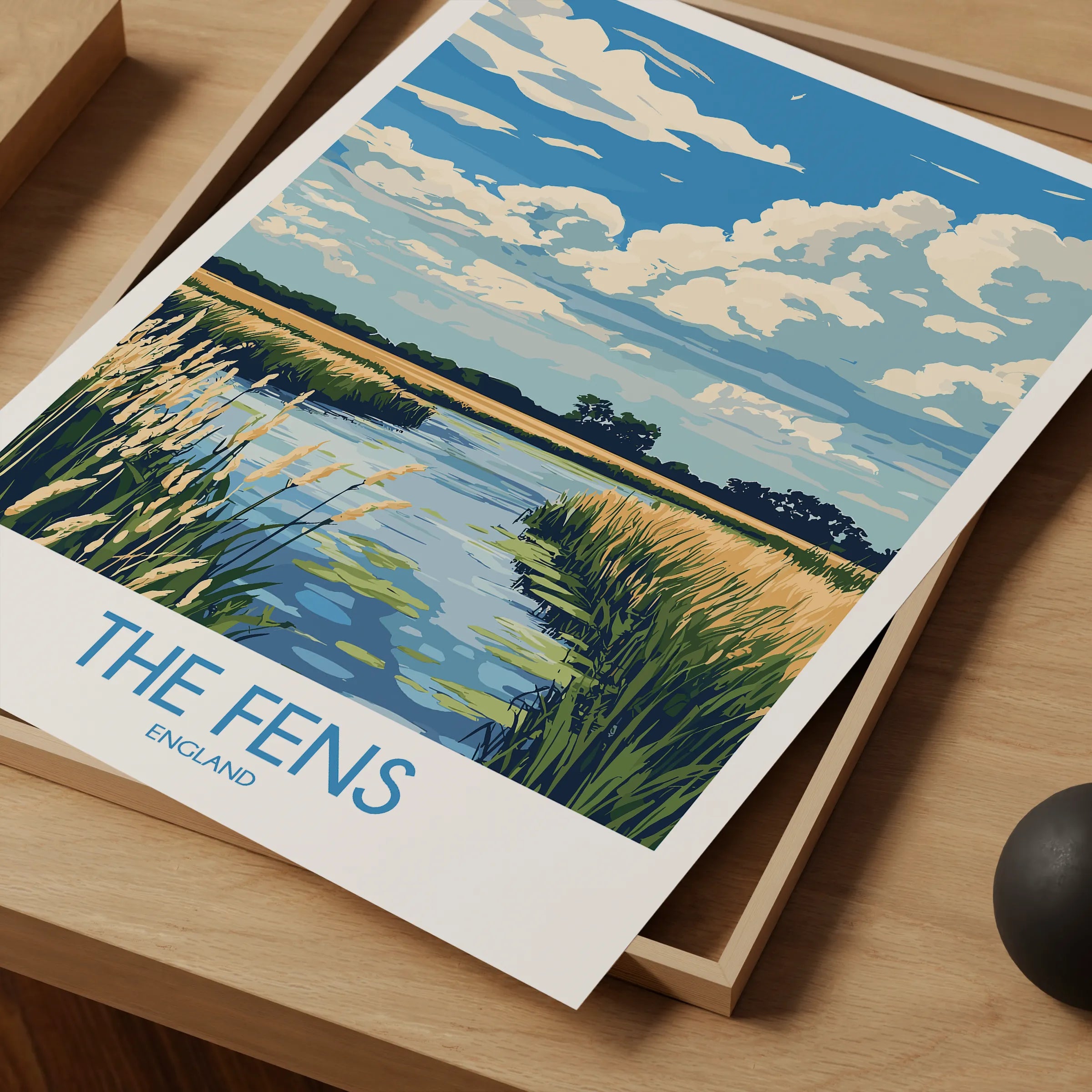 The Fens Vintage Style Print