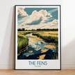 The Fens Vintage Style Print