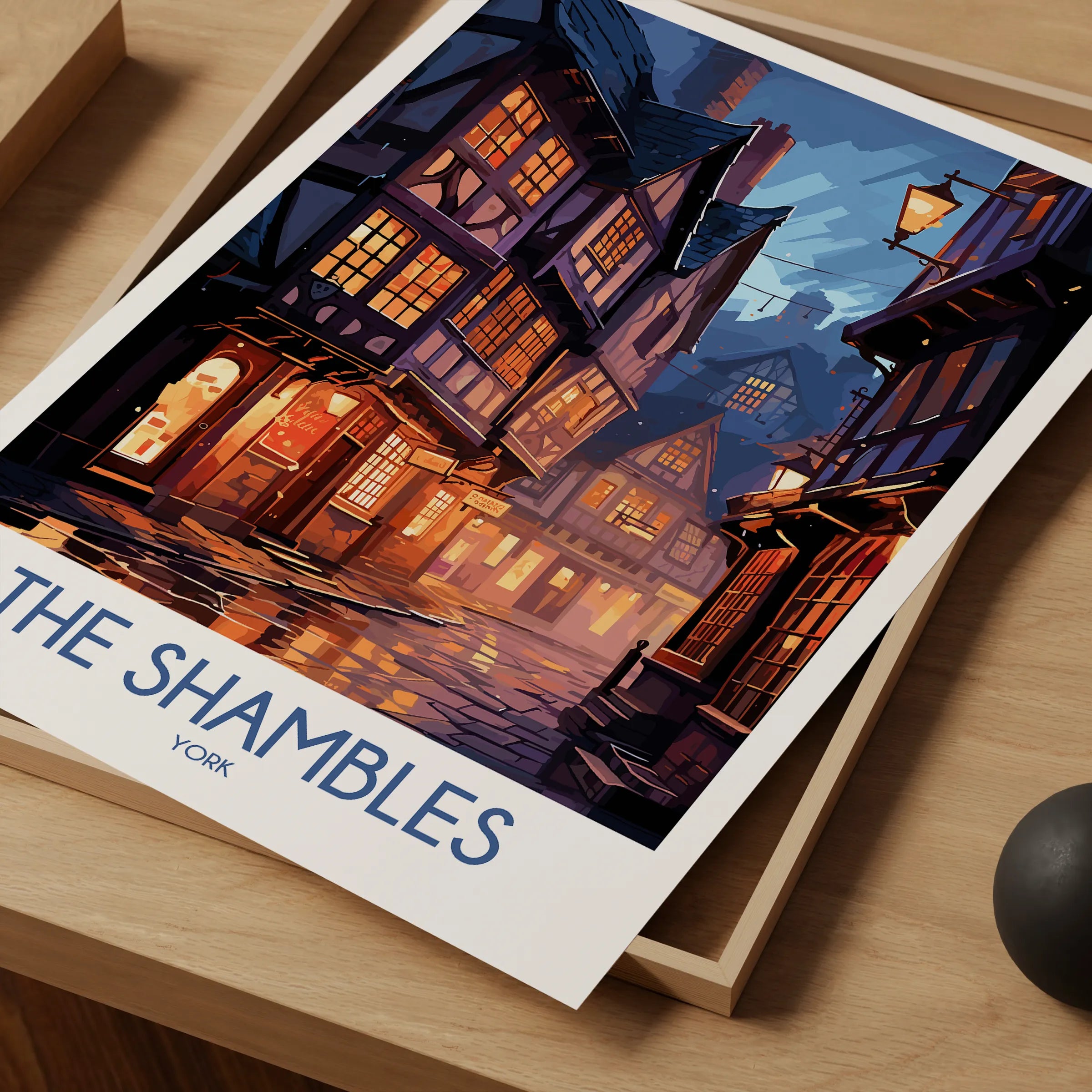 The Shambles Modern Travel Poster