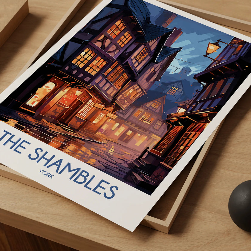 The Shambles Modern Travel Poster