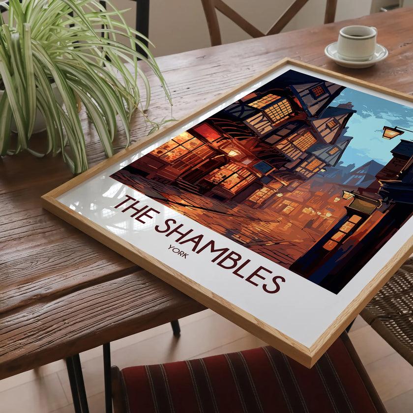 The Shambles Modern Travel Poster