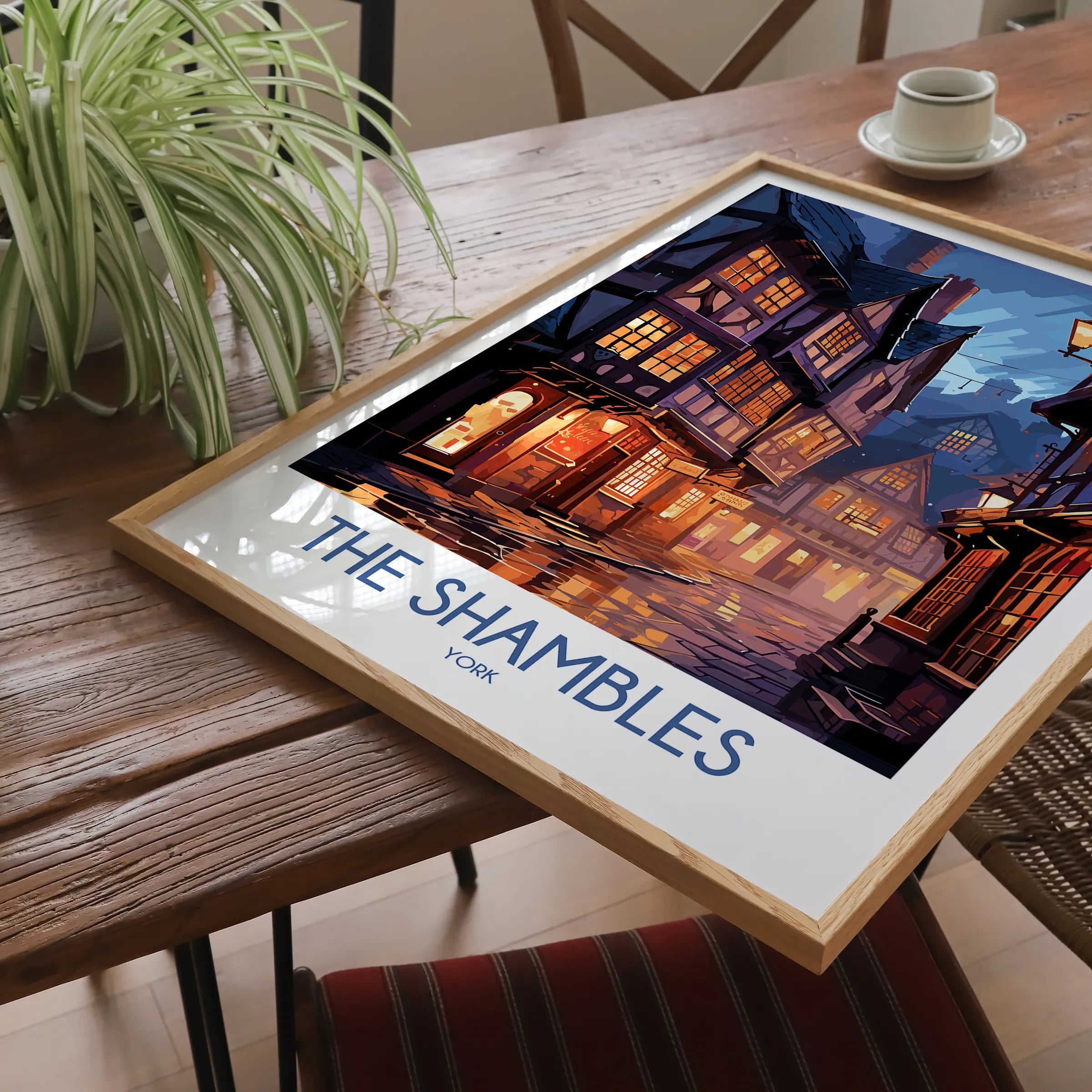 The Shambles Retro Travel Illustration