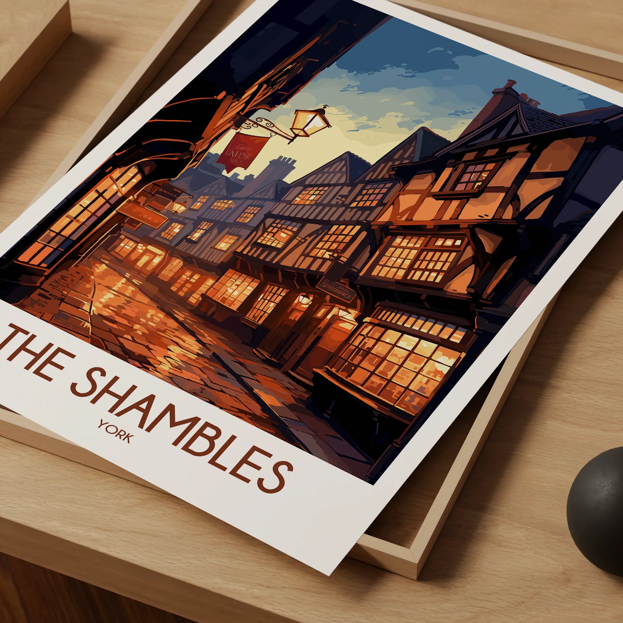 The Shambles Vintage Style Print