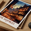The Shambles Vintage Style Print