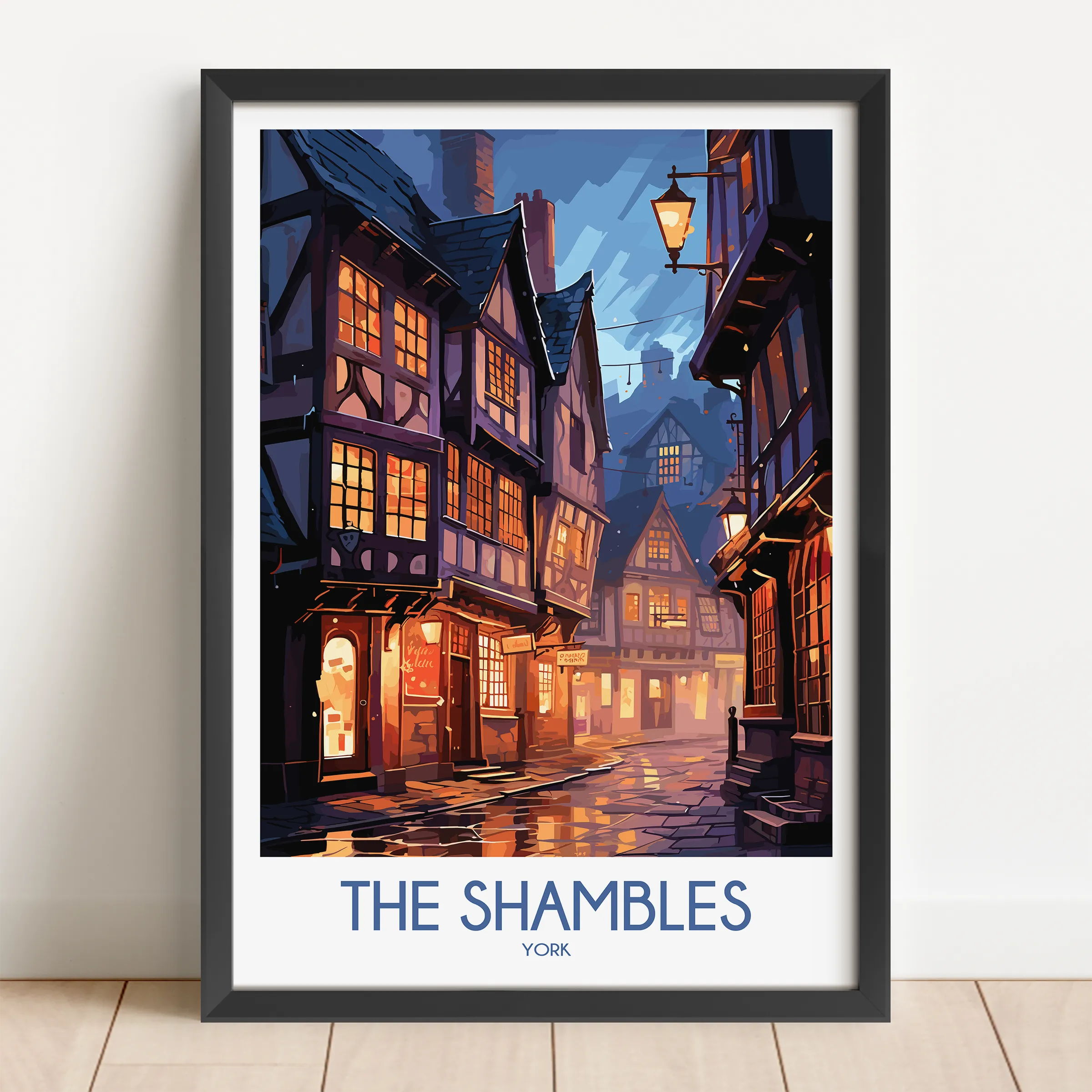 The Shambles Vintage Style Print