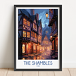 The Shambles Vintage Style Print