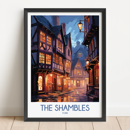 The Shambles Vintage Style Print